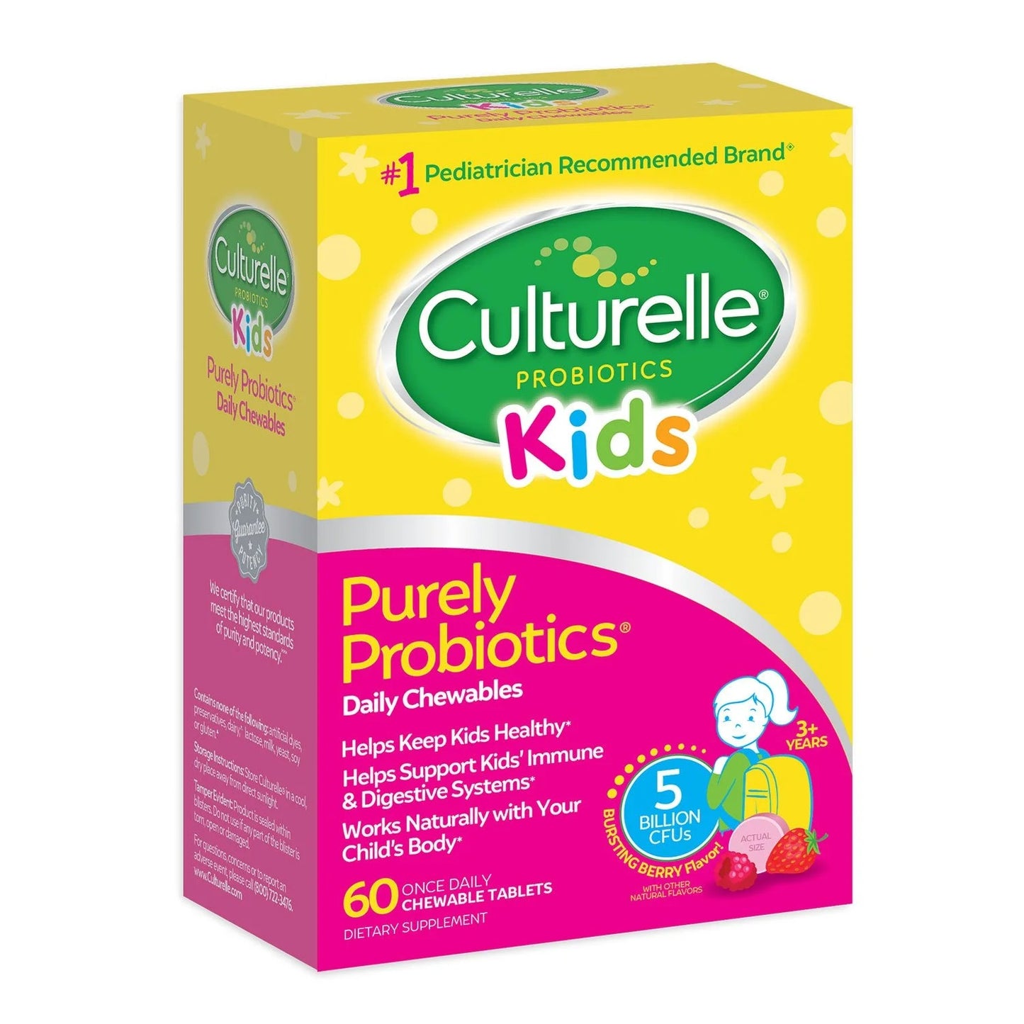Culturelle Kids Purely Probiotics Chewable Tablets, 60 ct.